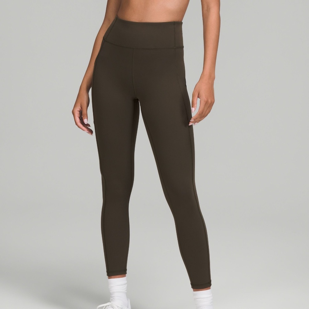 Lululemon Invigorate High-Rise Tight 25" Dark Olive Size 6